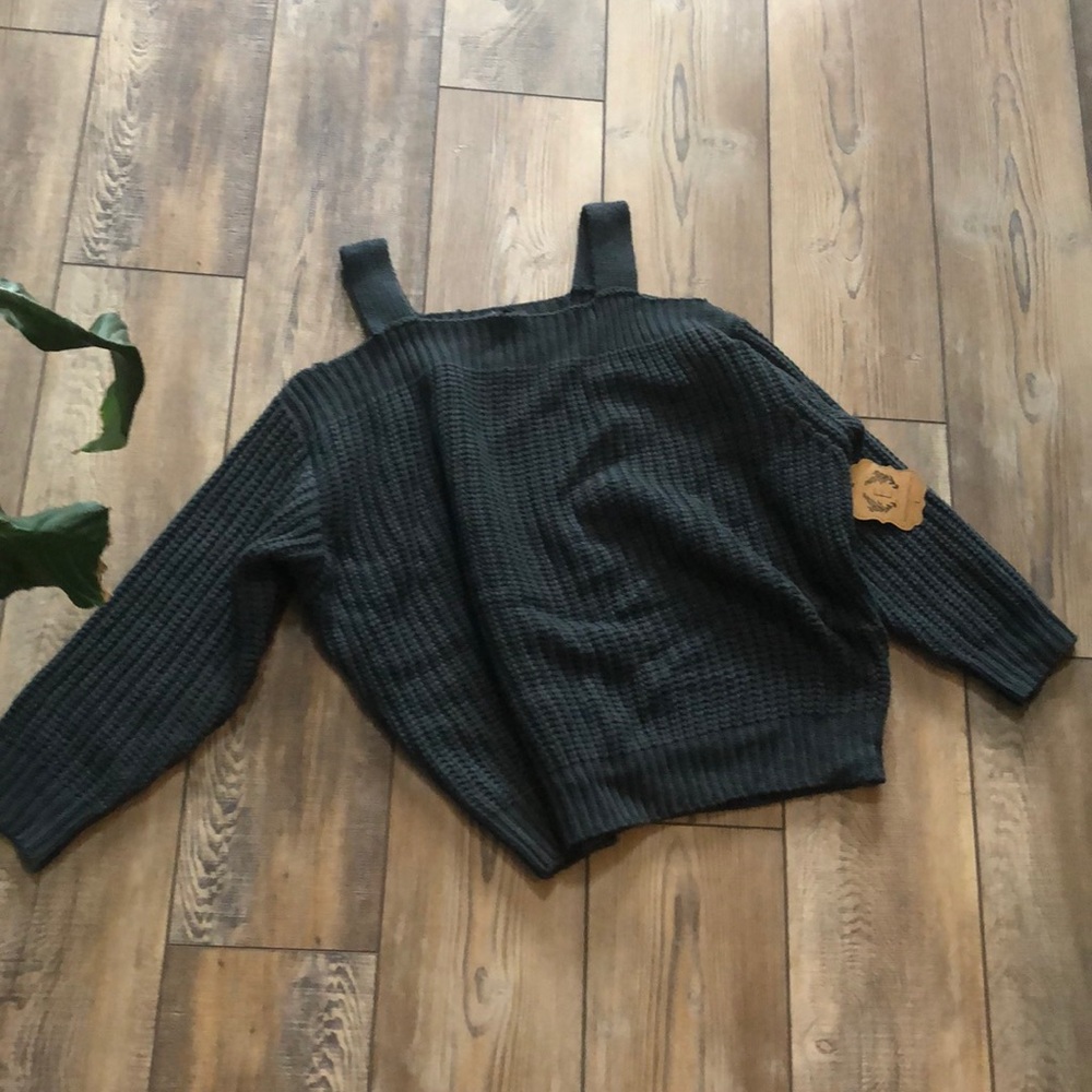 Cold shoulder sweater